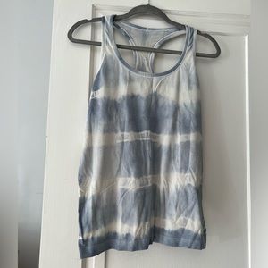 Lululemon Swiftly Tech Racerback Tank Top - Grey & White